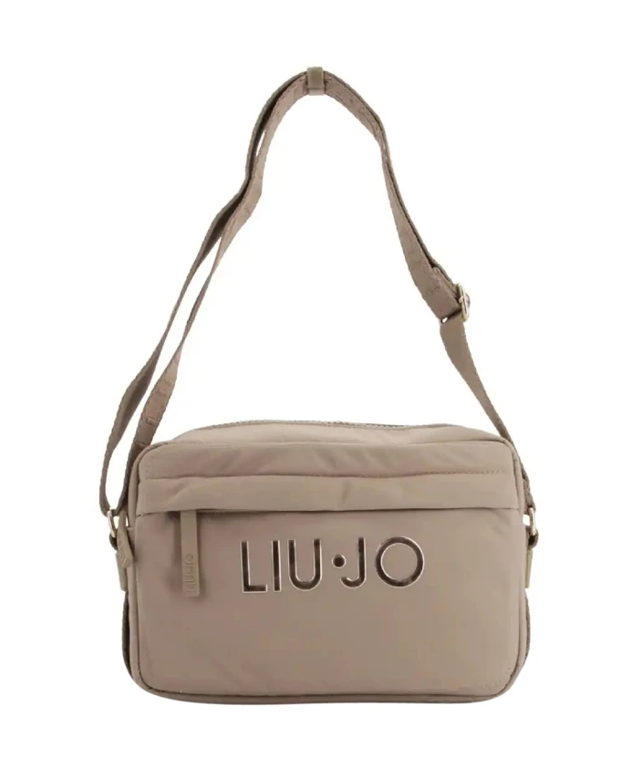 

Бежевая нейлоновая сумка через плечо с логотипом Liu Jo, бежевый