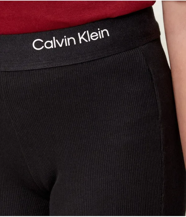 Леггинсы flare fit Calvin Klein Jeans, черный — фото 4