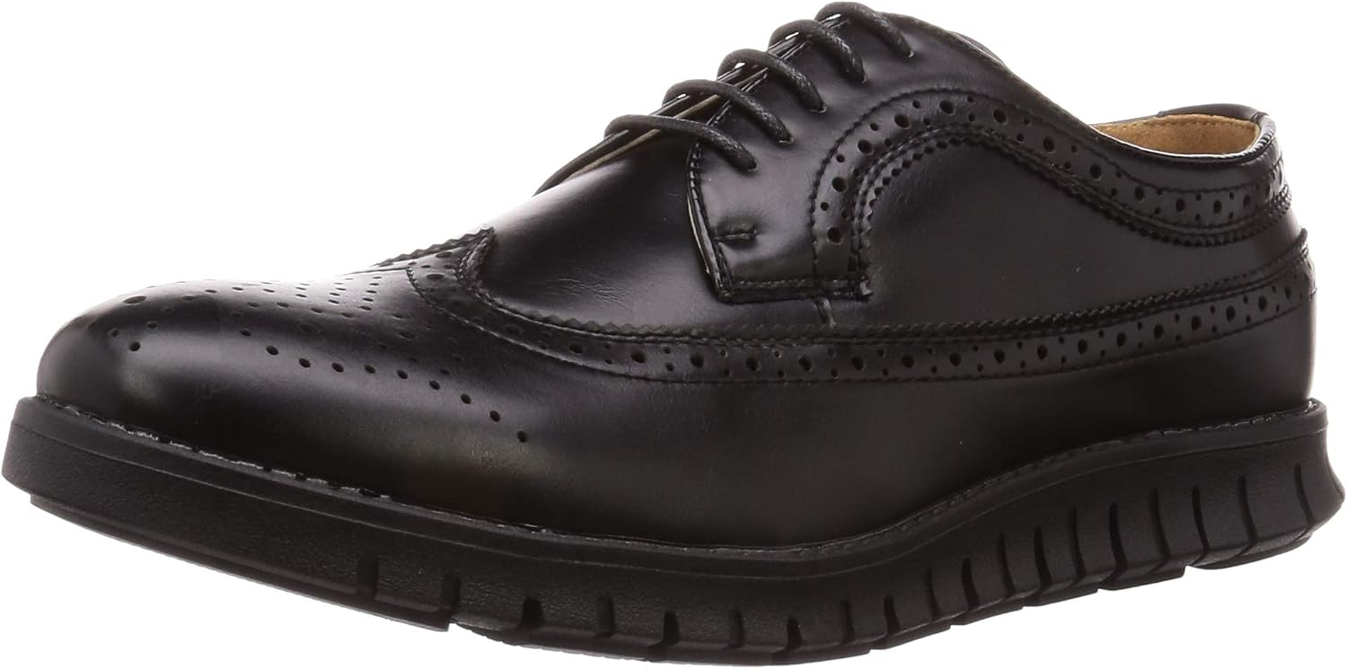 

Мужские туфли с крыльями и открытой шнуровкой на подошве кроссовок /5244 Dedes, черный