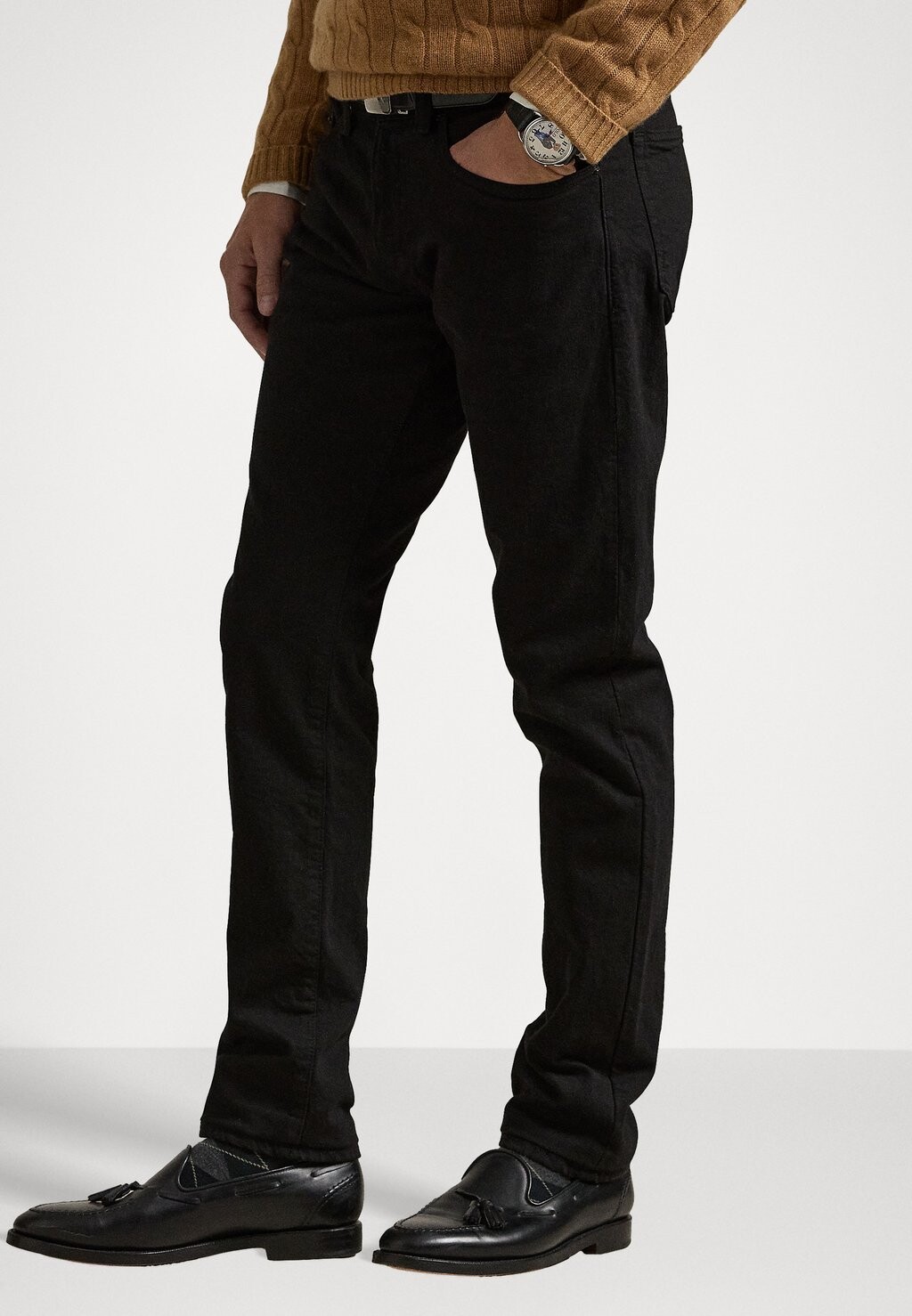 Джинсы узкого кроя SULLIVAN SLIM STRETCH JEAN Ralph Lauren, черный деним — фото 4