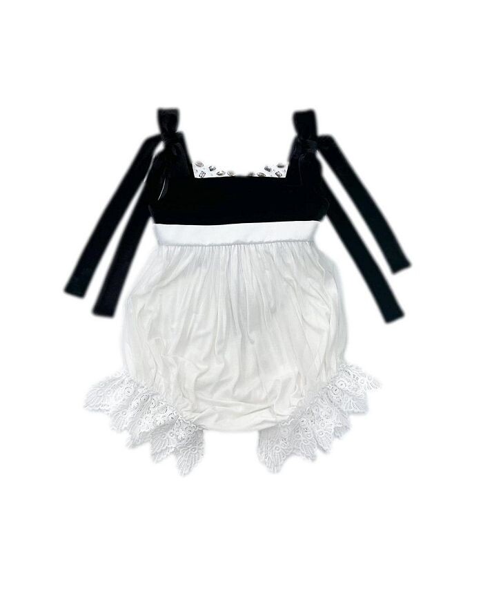 

Комбинезон Audrey Ceremony для девочек Petite Maison Kids, черный\белый