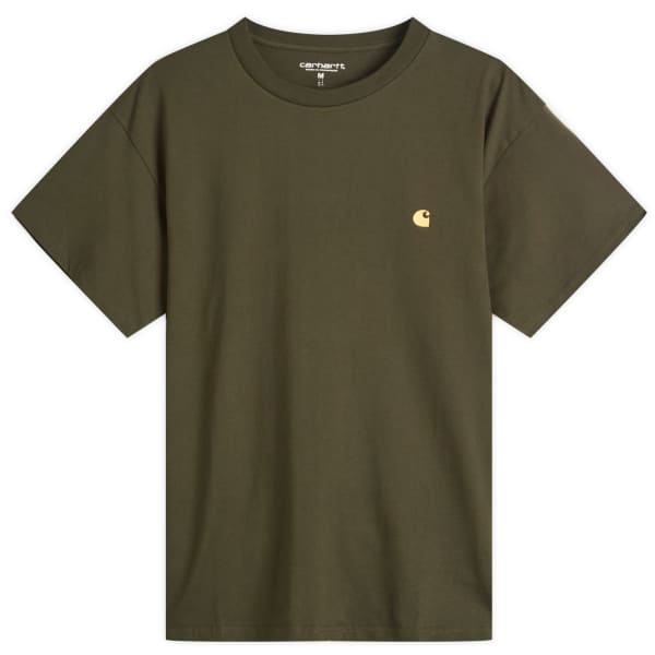 

Футболка «Чейз» Carhartt Wip, оливковый/золотой