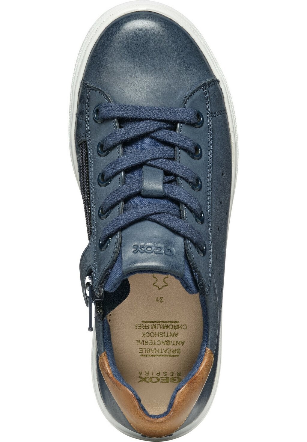 Кроссовки низкие NASHIK Geox, цвет navy brown — фото 3