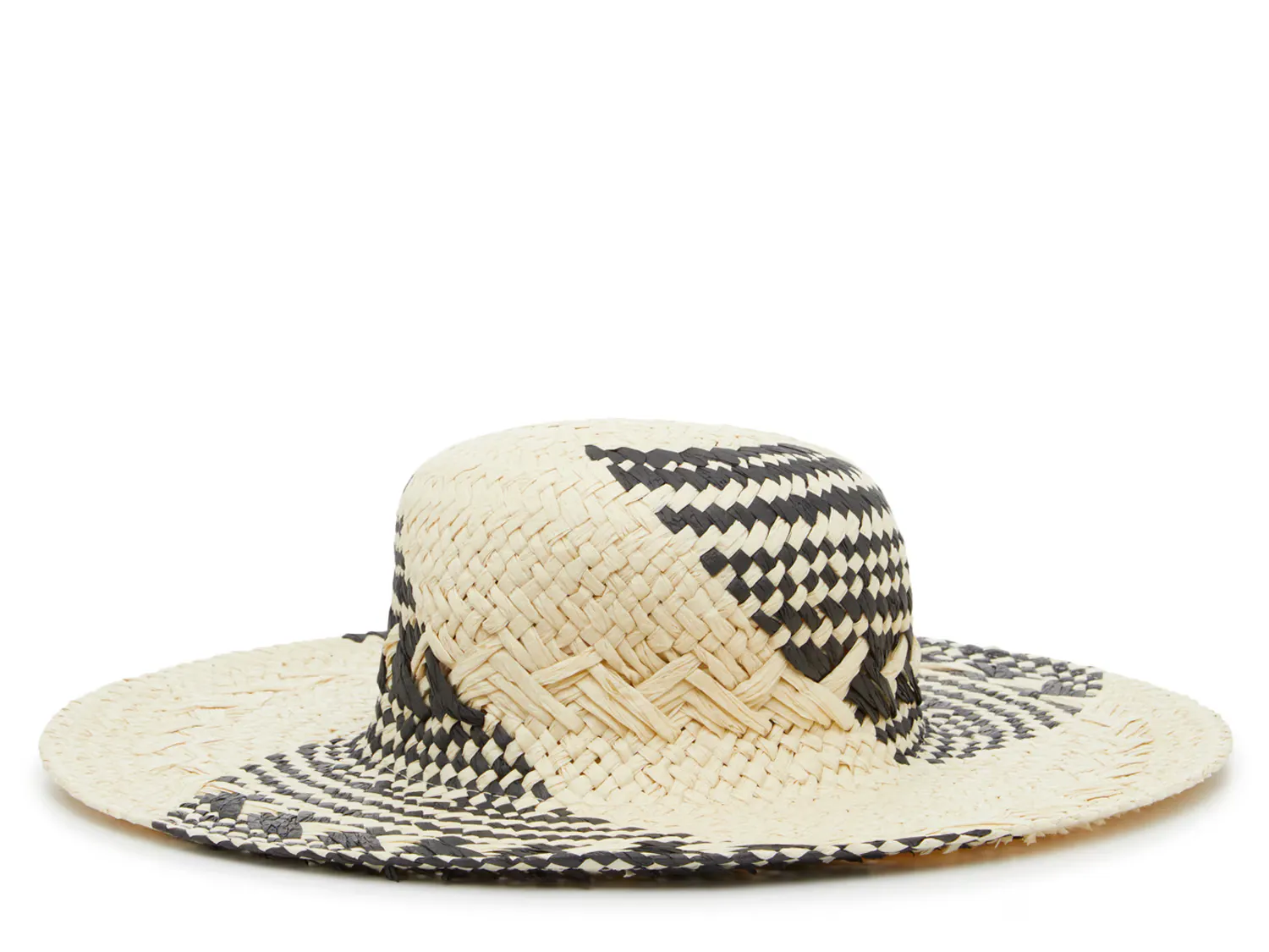 

Шляпа Woven Floppy Hat Crown Vintage, черный