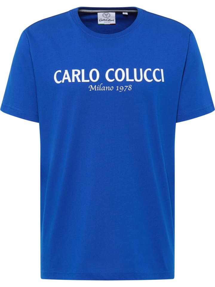 

Футболка Carlo Colucci di Comun, цвет royalblau