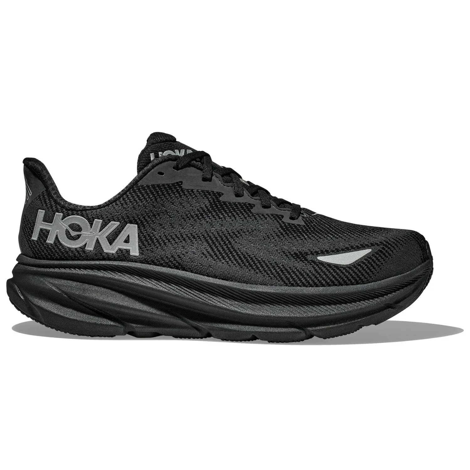 Женские дорожные беговые кроссовки Clifton 9 GTX HOKA, Black/Black