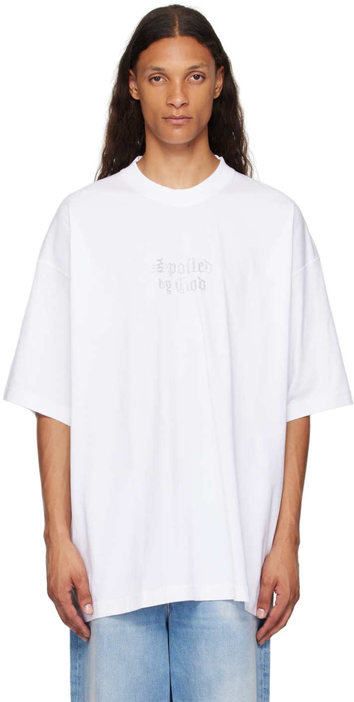 

Футболка «Избалованный Богом» VETEMENTS, белый