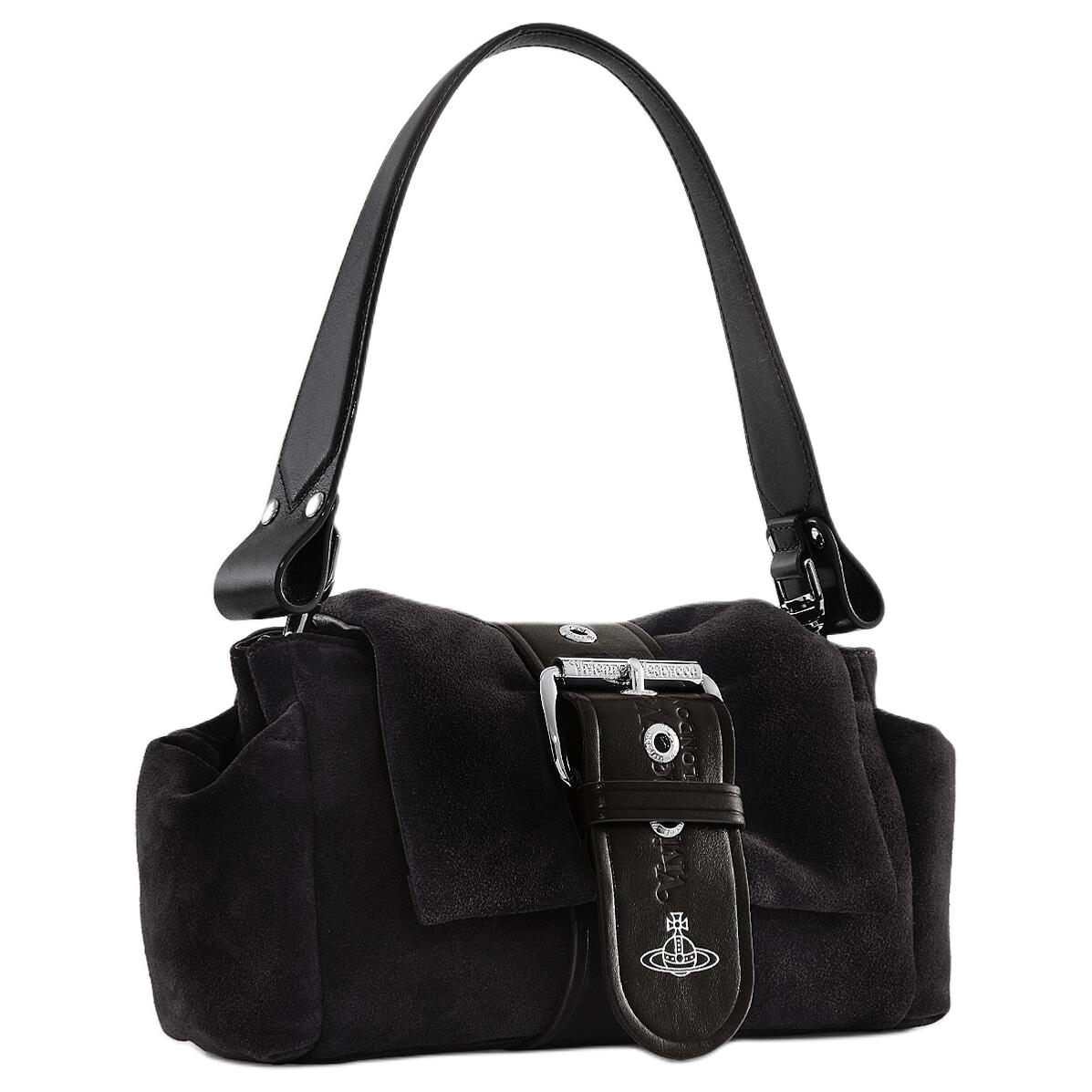 Vivienne Westwood Сумка HAZEL из коровьей кожи, женская наплечная сумка black — фото 2