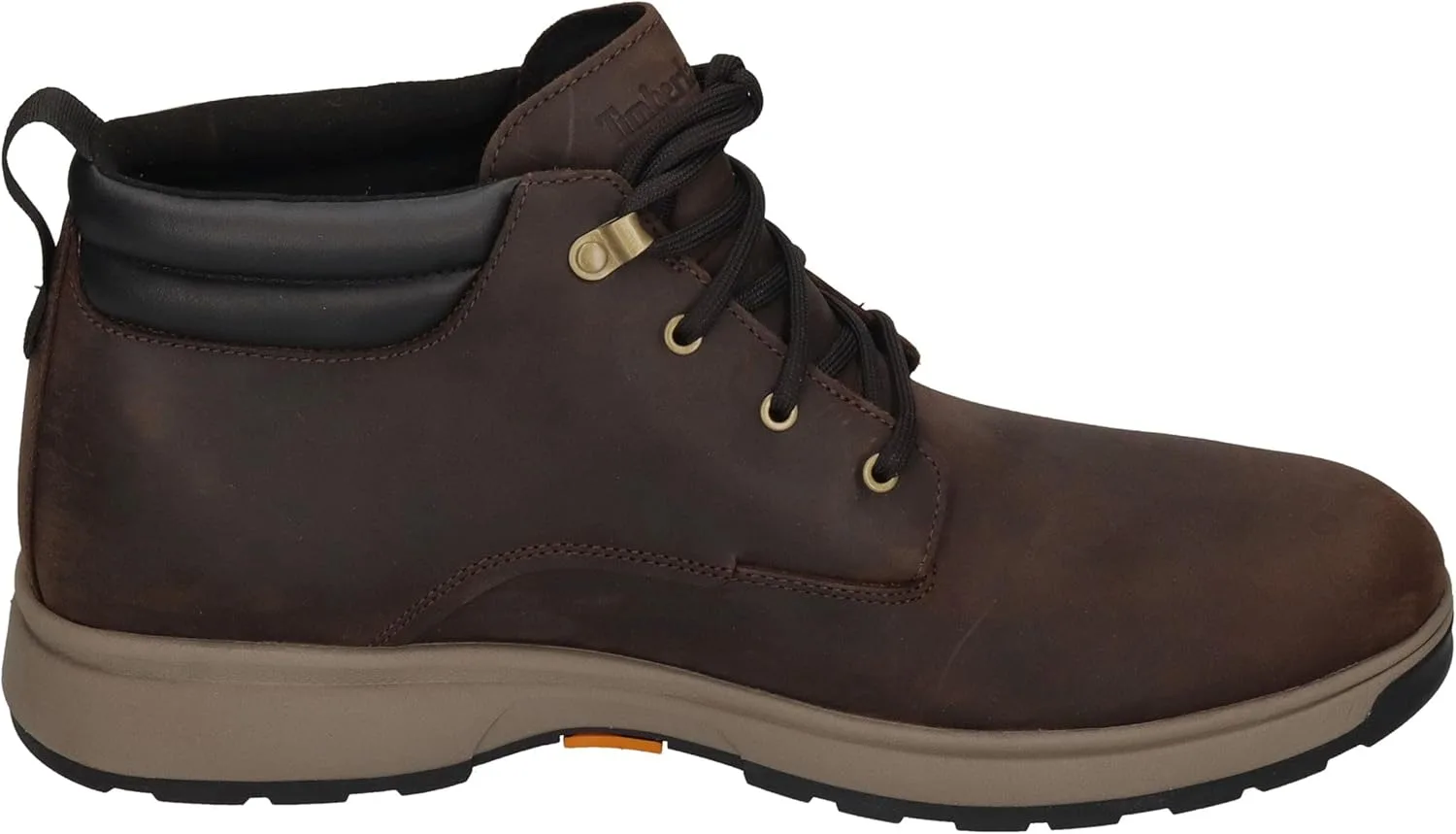 Мужские водонепроницаемые ботинки Timberland на шнуровке, средней высоты, высокого качества, оксфордские ботинки, темно-коричневый — фото 4