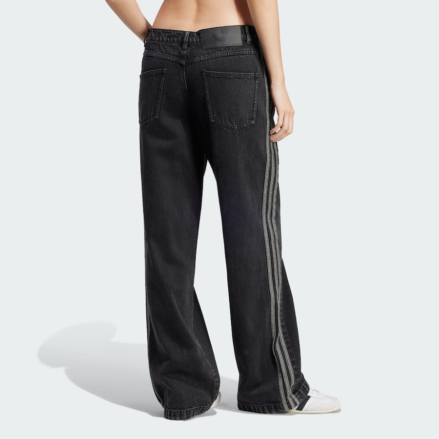 Джинсы с широкими штанинами ADIDAS ORIGINALS Adicolor, Black Denim — фото 3