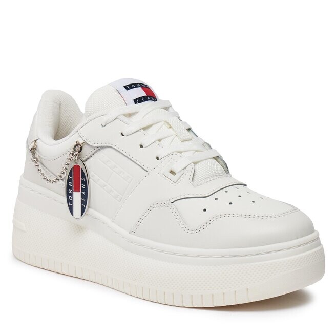 

Кроссовки Tommy Jeans TjwRetro Basket, экрю, Бежевый, Кроссовки Tommy Jeans TjwRetro Basket, экрю