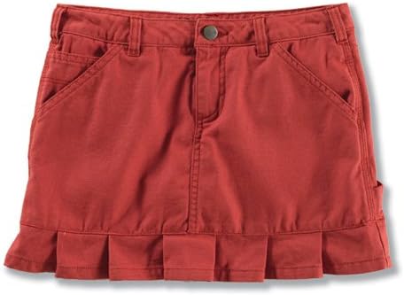 

Юбка-шорты Carhartt для девочек из промытого утиного комбинезона, Dark Red