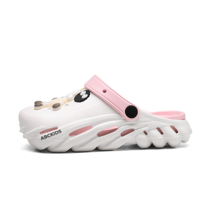 

Детские тапочки с низкой подошвой, устойчивые к истиранию, легкие и амортизирующие ABC KIDS, белый/розовый