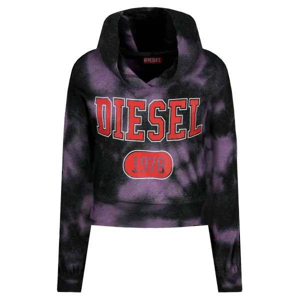 

Укороченная толстовка Diesel, черный