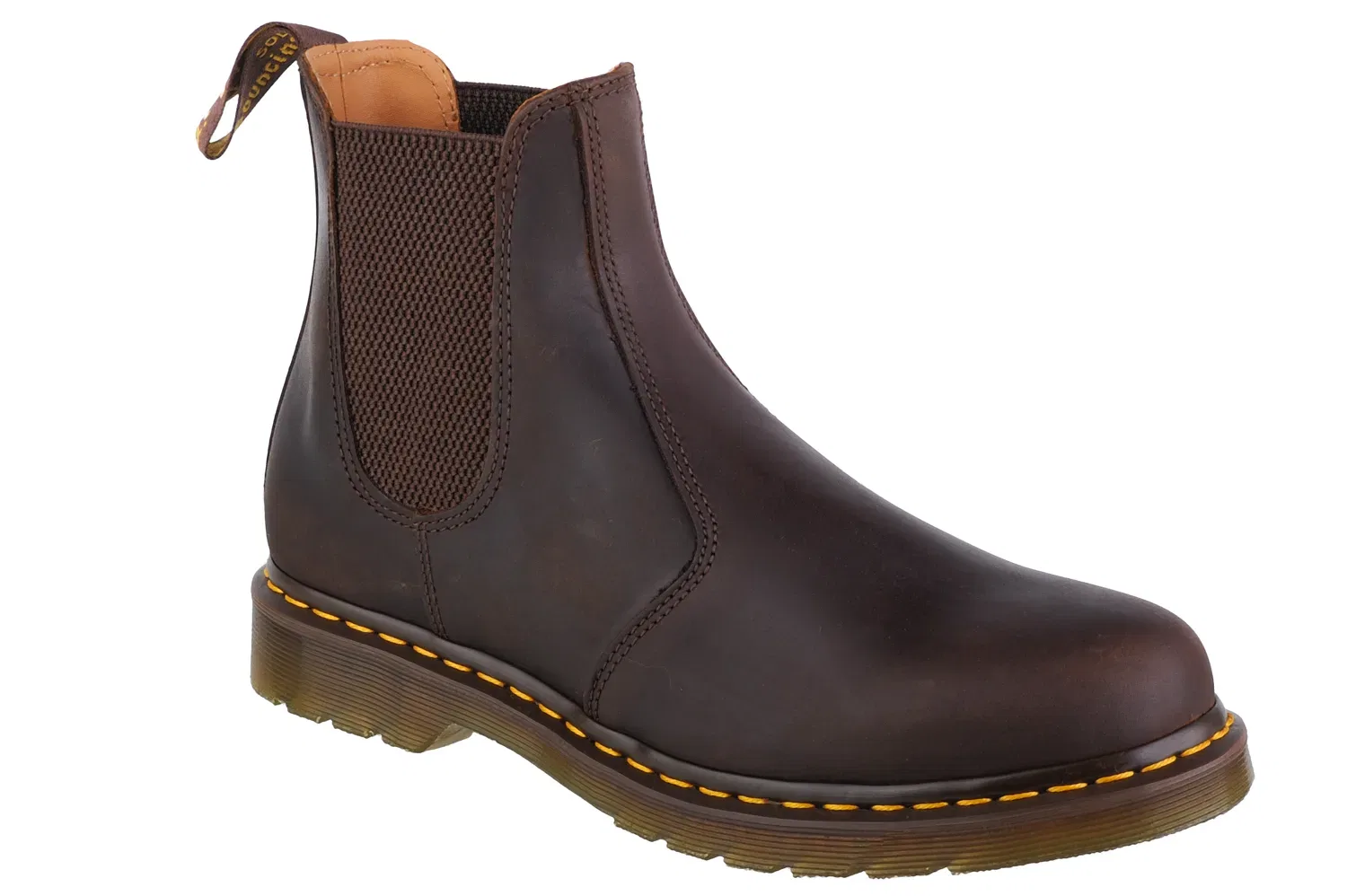 Челси ботинки из натуральной кожи, Dr. Martens, коричневый