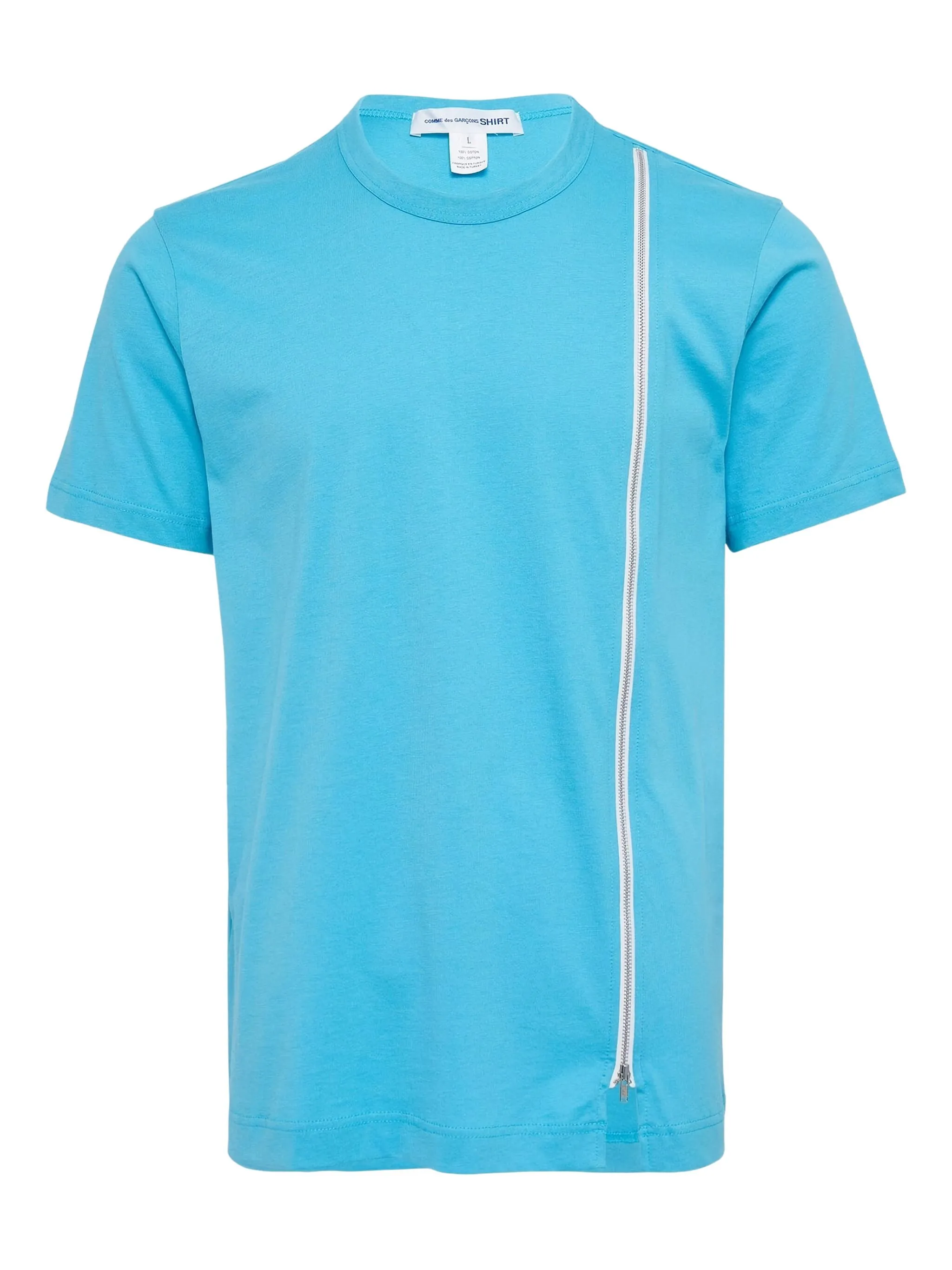 

Футболка с декором из молний Comme Des Garçons Shirt, синий