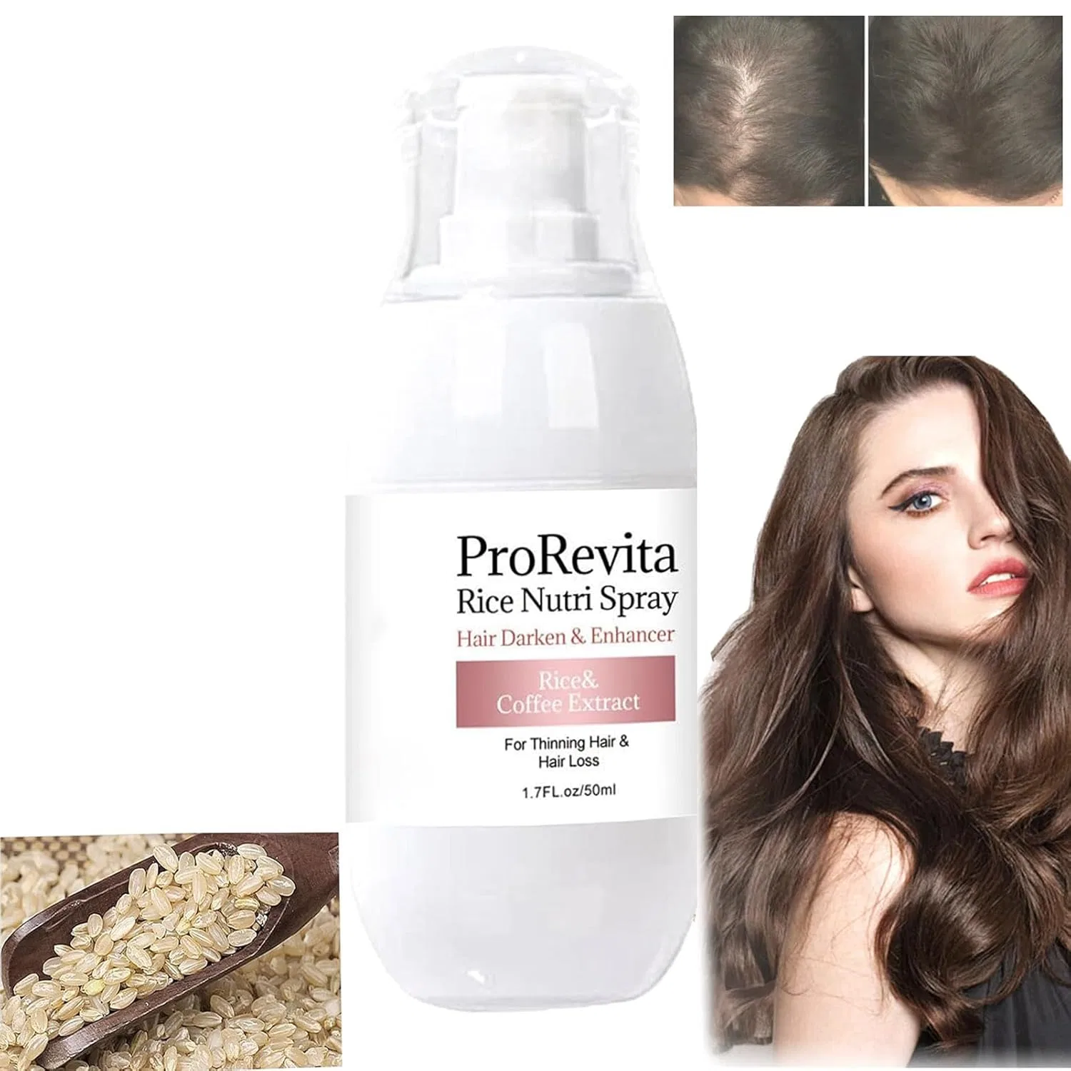 Спрей для роста волос «H-Regrow 2.0 ProRevita Rice Nutri» от Zephta Clisole, 3 Pieces.