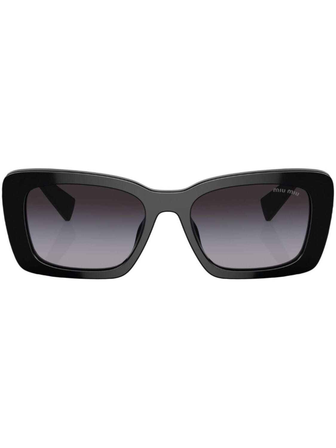 

Miu Miu Eyewear солнцезащитные очки в квадратной оправе с логотипом, черный