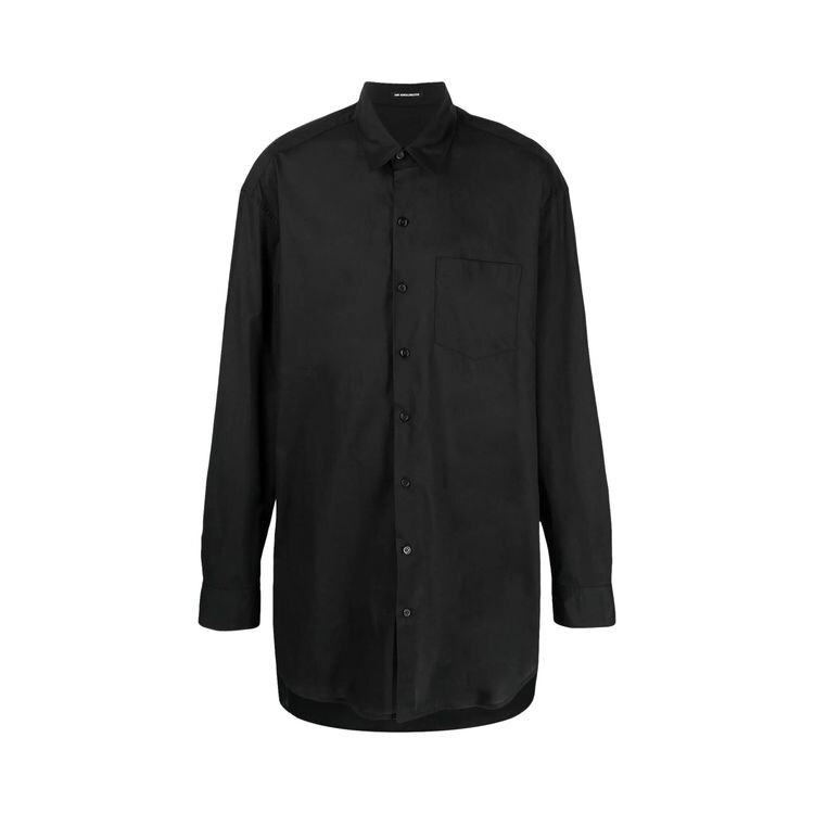 

Рубашка Ann Demeulemeester Arnout Fluid Belting Long Shirt Black, черный