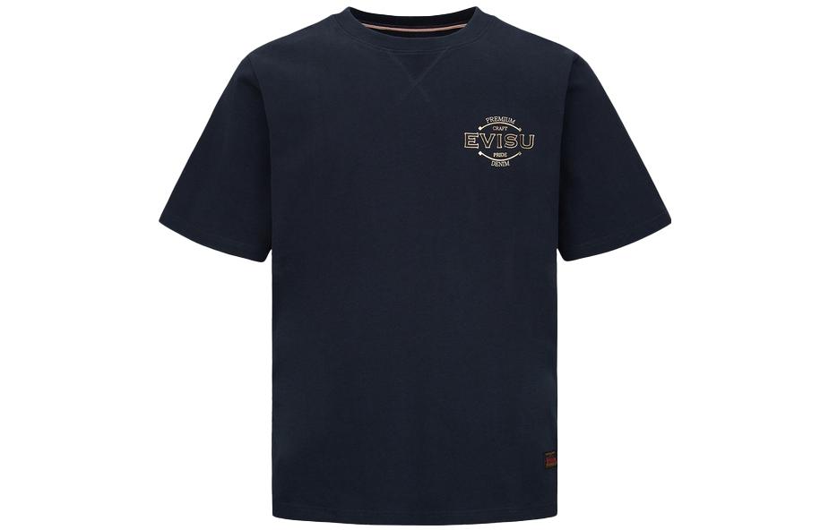 

Футболка мужская EVISU, черно-синяя