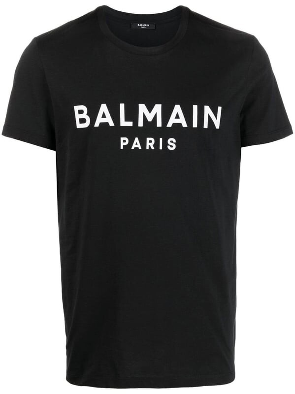 

Футболка с логотипом Paris Balmain, черный