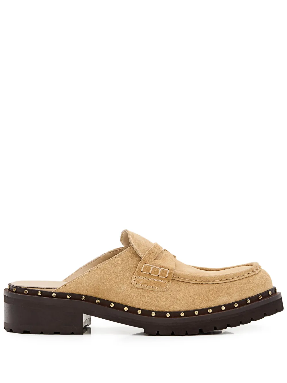 Мюли с заклепками GOLDEN GOOSE, нейтральный