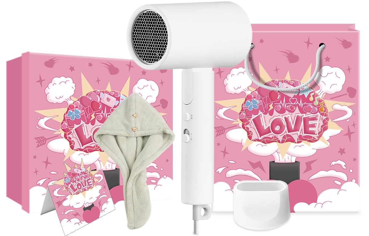 

Фен для волос Mi, H101 White Love Dry Hair Box