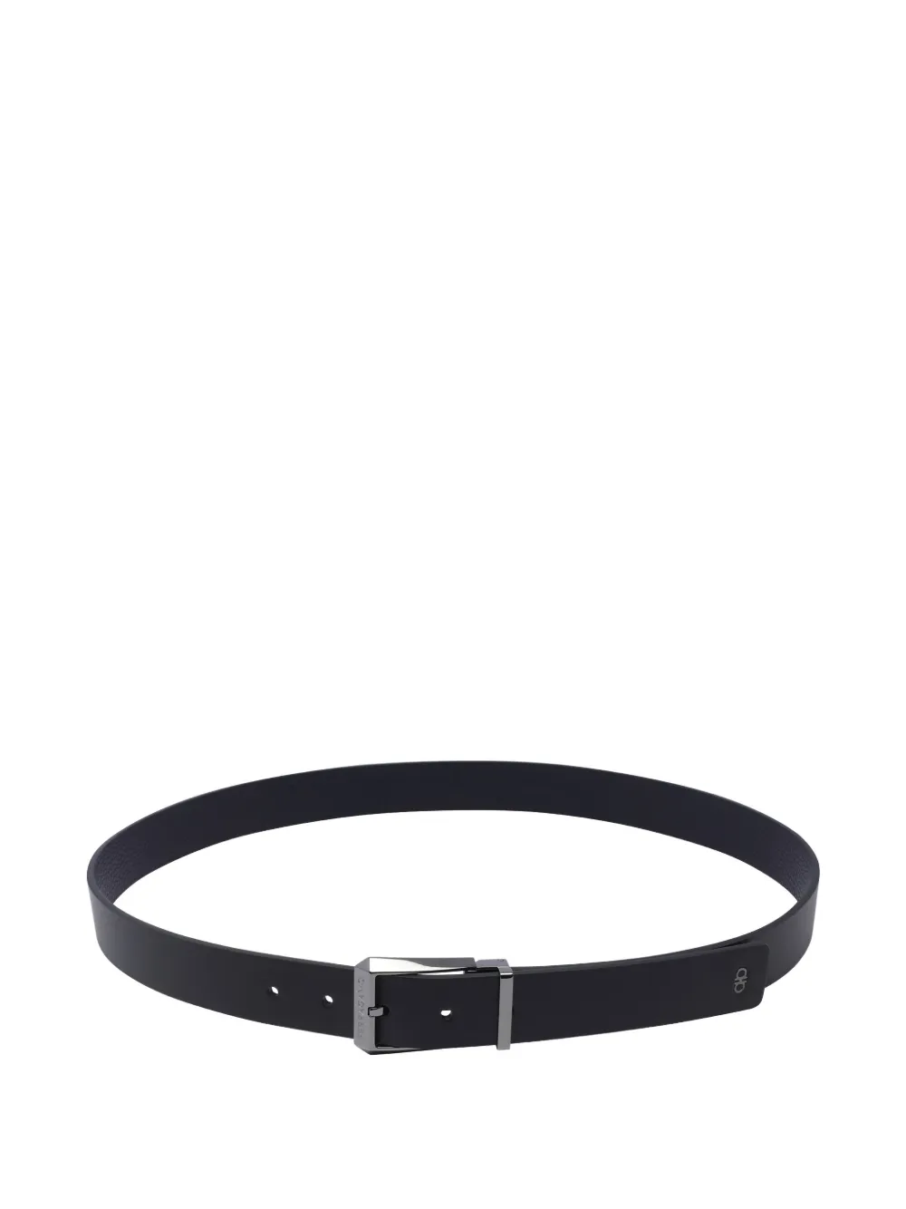 

Регулируемый двусторонний ремень Ferragamo, черный