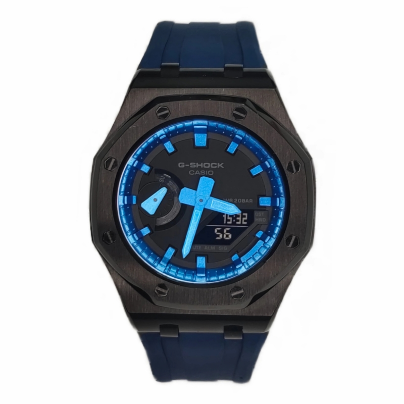 

Мужские часы CASIO Liquid Crystal/Analog Dual Display Series 44 мм черные