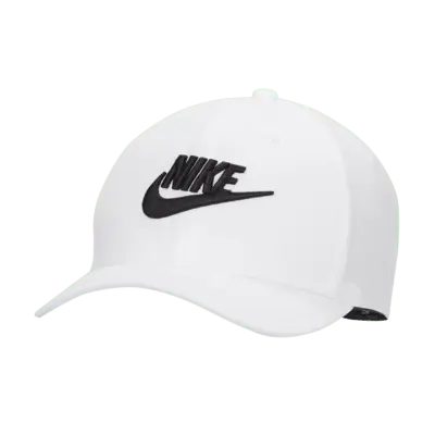 

Бейсболка Nike Rise Structured SwooshFlex Futura Cap, цвет White/Anthracite/Black