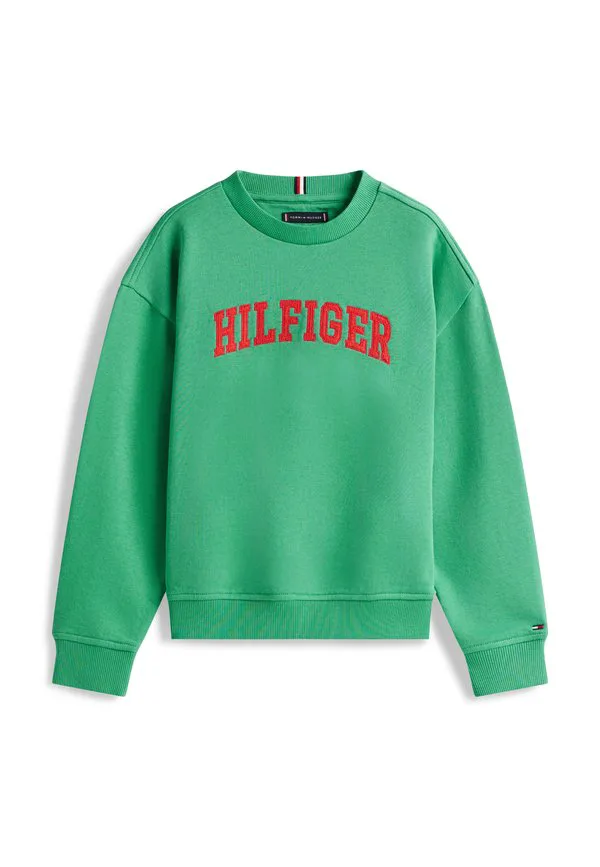 Толстовка с круглым вырезом и логотипом из махровой ткани Tommy Hilfiger, Bahama Green — фото 4