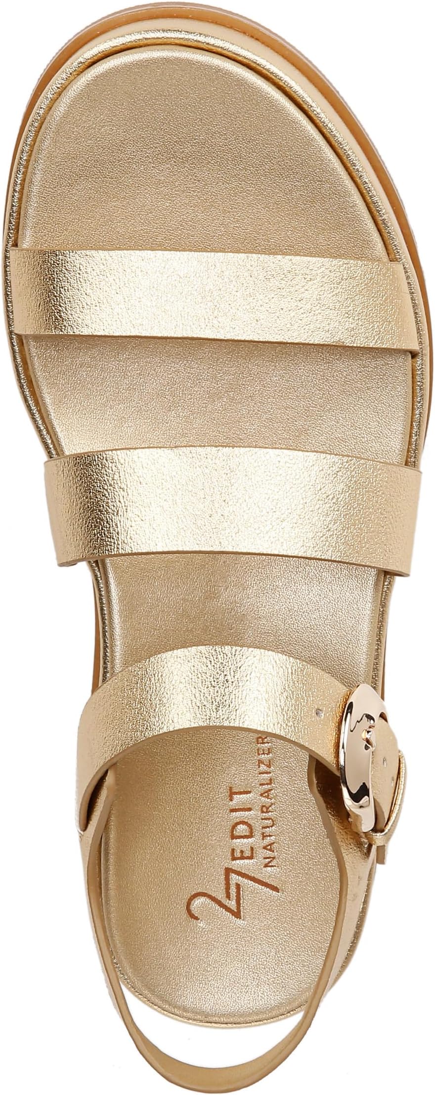 Сандалии Naturalizer 27 Edit Zizi Ankle Straps, цвет Dark Gold Faux Leather — фото 2