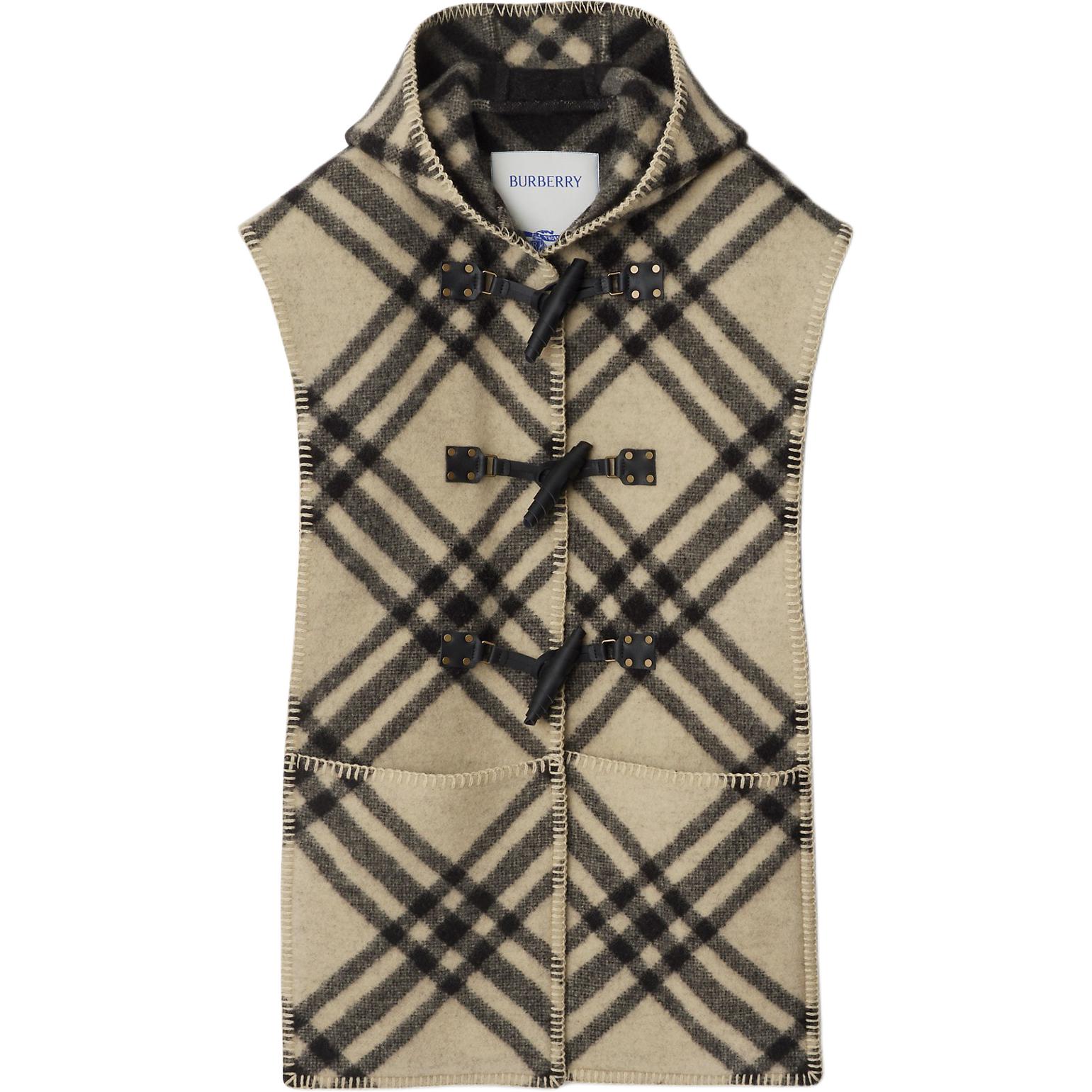 

Burberry FW24 Cloak Женская куртка цвета хаки