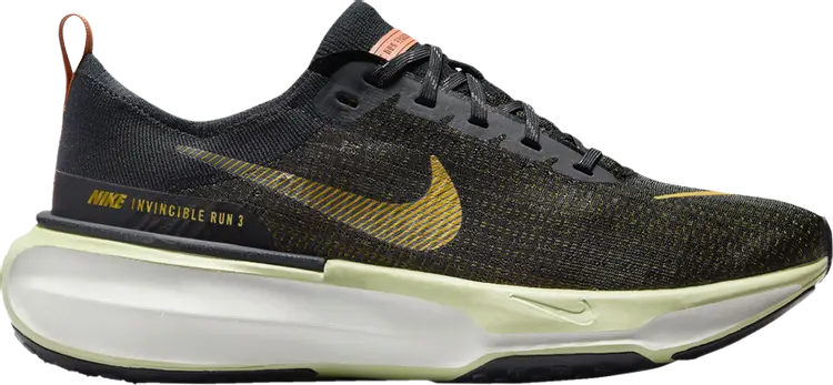 

Кроссовки ZoomX Invincible Run Flyknit 3 'Black Bronzine', черный