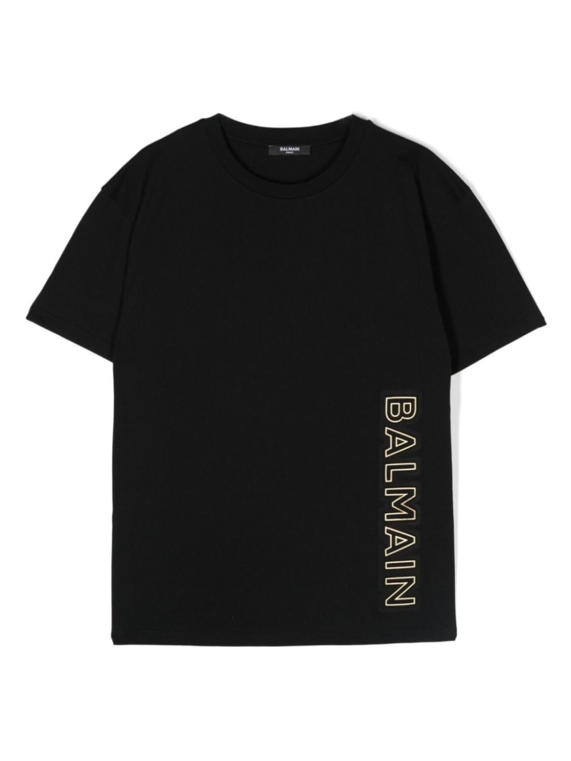 

Balmain Kids футболка с тисненым логотипом, черный