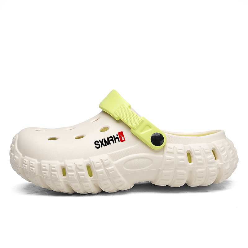 

Увеличенная платформа, летние, легкие, комфортные, мягкие и упругие мужские сабо Sensation Binary, White Green