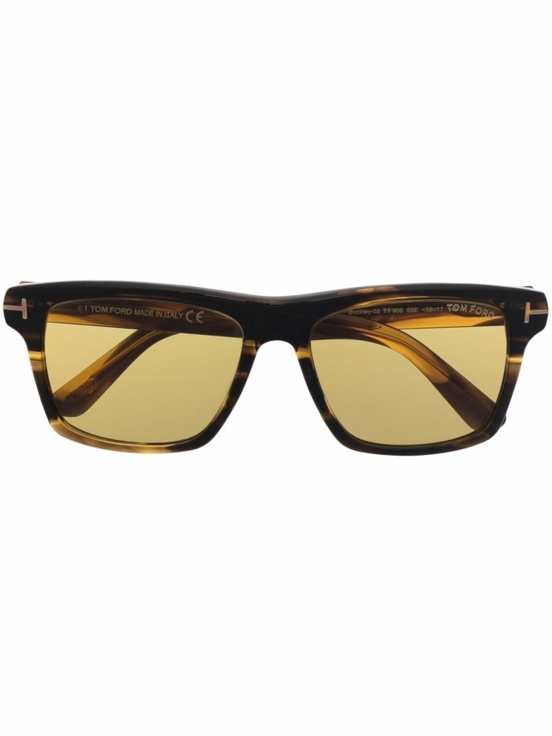 

TOM FORD Eyewear солнцезащитные очки в оправе черепаховой расцветки, коричневый