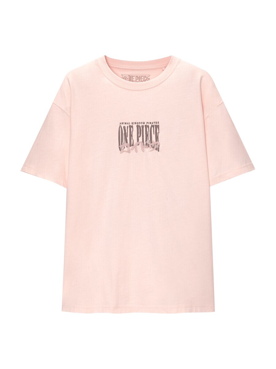 

Футболка Pull&Bear, пастельно-розовый