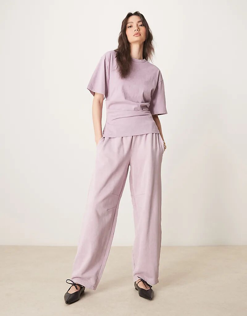 

Спортивные брюки-бочонки ASOS DESIGN в лилово-лиловом цвете