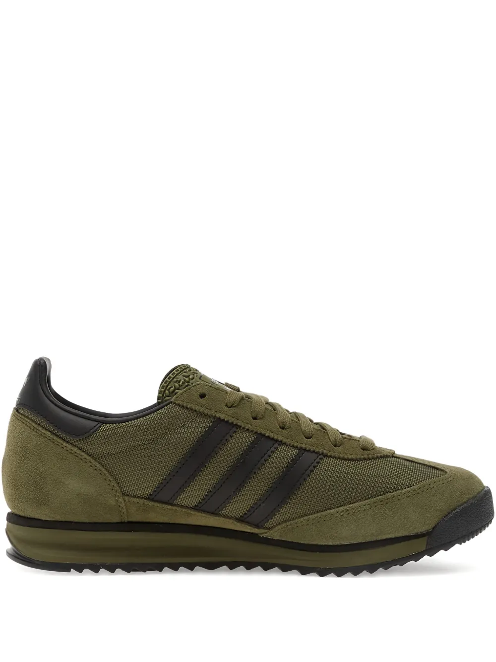 Кроссовки SL 72 RS на шнуровке Adidas, зеленый