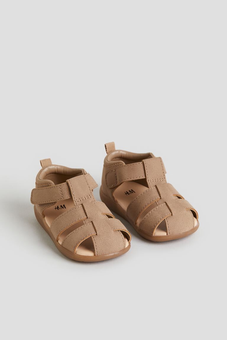 

Сандалии с ремешками H&M, бежевый
