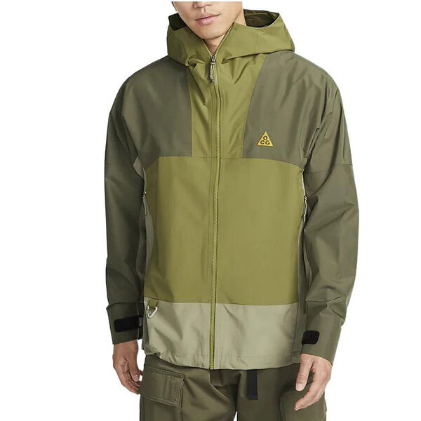 Куртка Men's Nike ACG Splicing Long Sleeves Hooded Jacket Autumn Olive Green, зеленый — фото 4