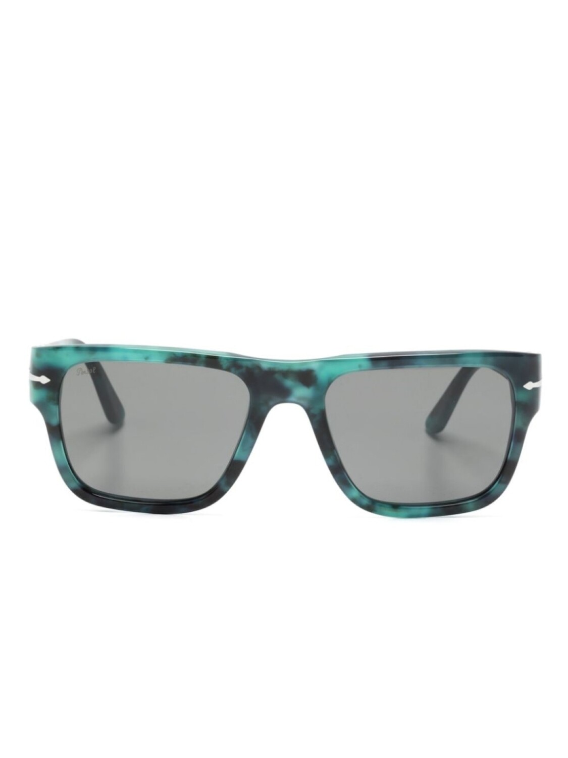 

Солнцезащитные очки в квадратной оправе черепаховой расцветки Persol, синий