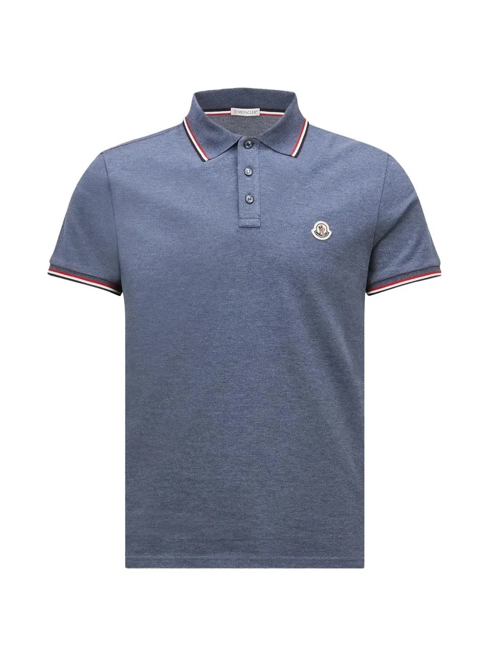 

Поло из пике Moncler, синий