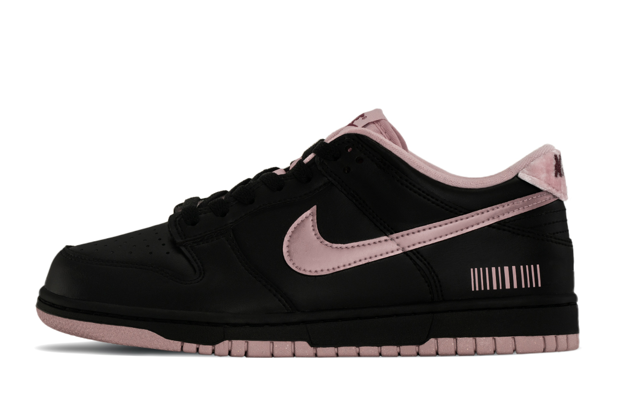 

Nike Dunk Pink Velvet низкие детские скейтбордские кроссовки black pink подростковые