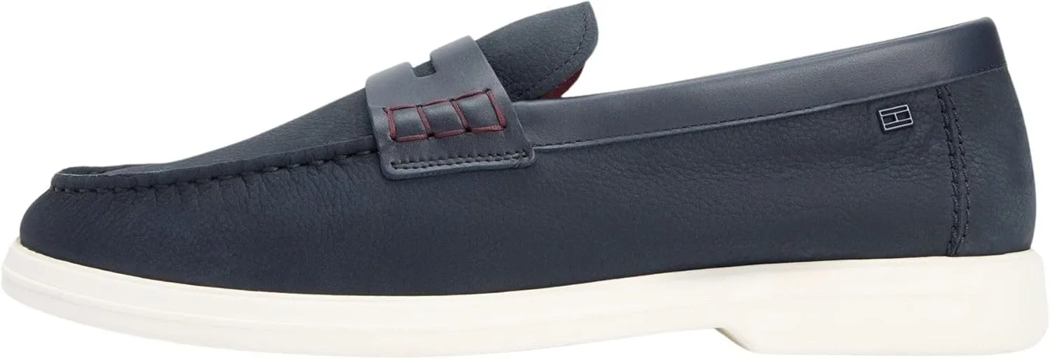 Мужские лоферы маленького размера Tommy Hilfiger Hilfiger Mix Nubuck Fm0fm05785, голубой