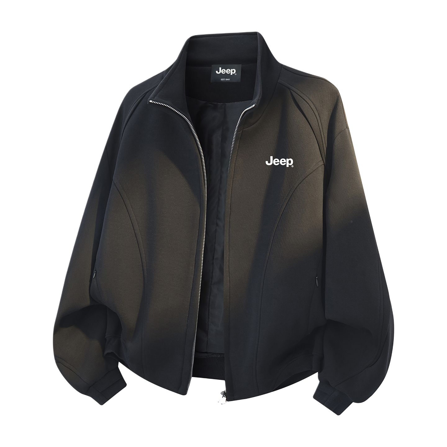 

Свитшот Unisex Stand Collar Moderate Cardigan Jeep, черный