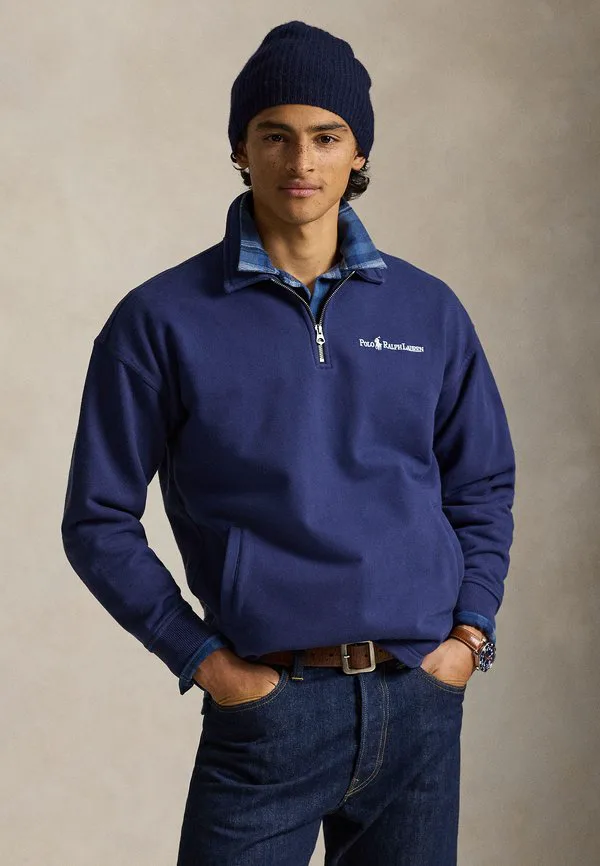 

Вязаная полутолстовка на молнии, флисовый джемпер Polo Ralph Lauren, Dark Blue, Синий, Вязаная полутолстовка на молнии, флисовый джемпер Polo Ralph Lauren, Dark Blue