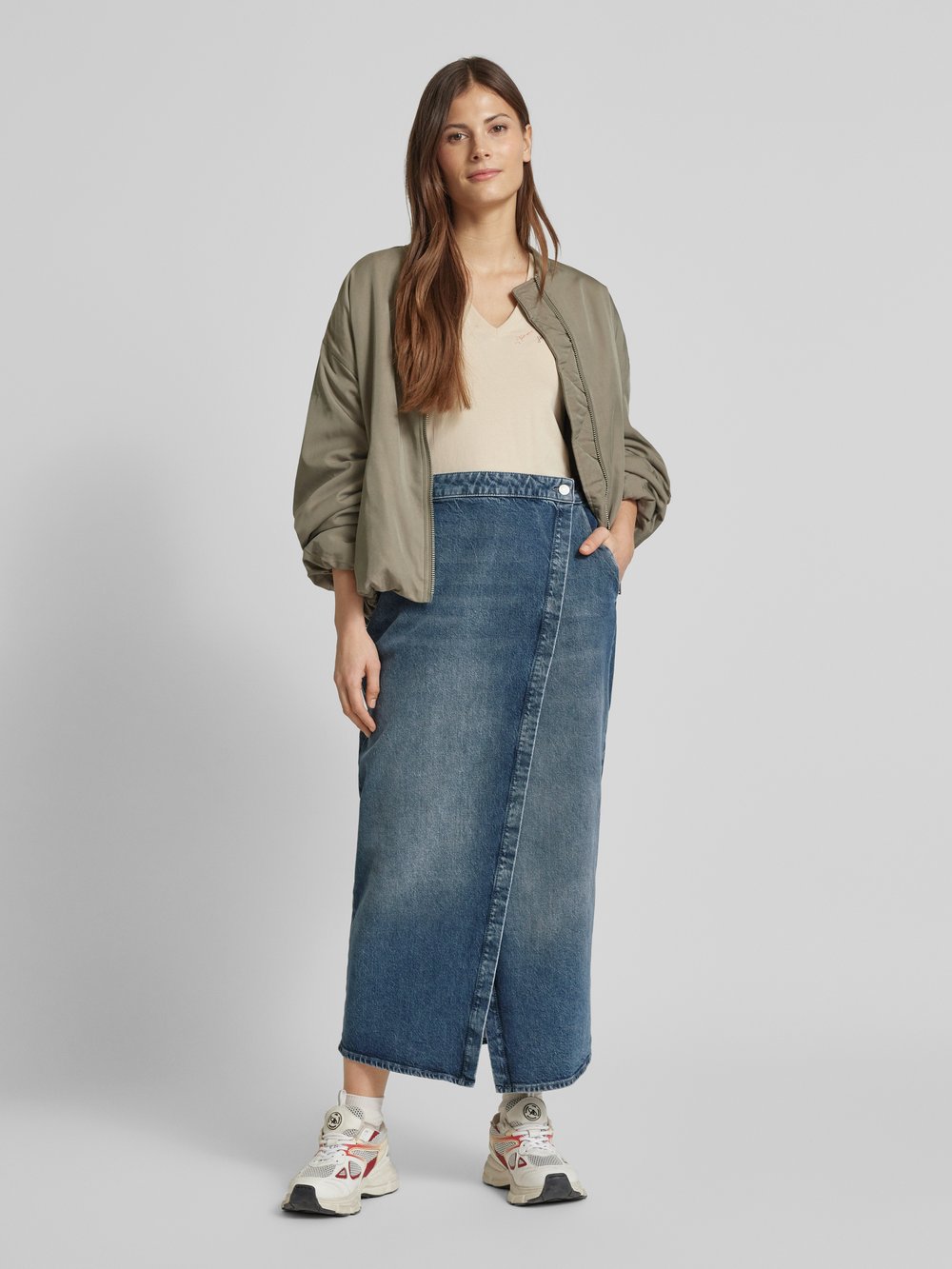 

Юбка джинсовая с карманами ARMANI EXCHANGE, синий