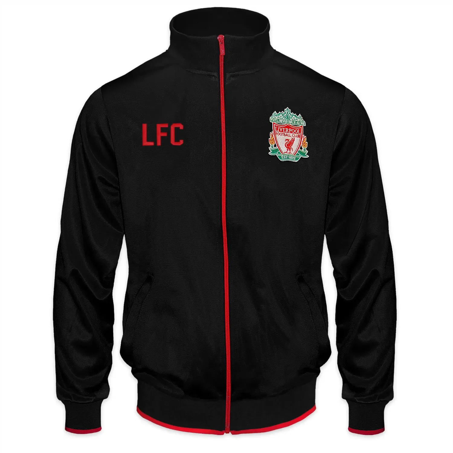 Детская ветровка Liverpool FC с вышивкой, черный